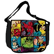 Marvel Characters Grid Messenger Bag